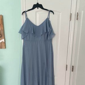 Birdy Grey Bridesmaid Jane Convertible Dress in dusty blue